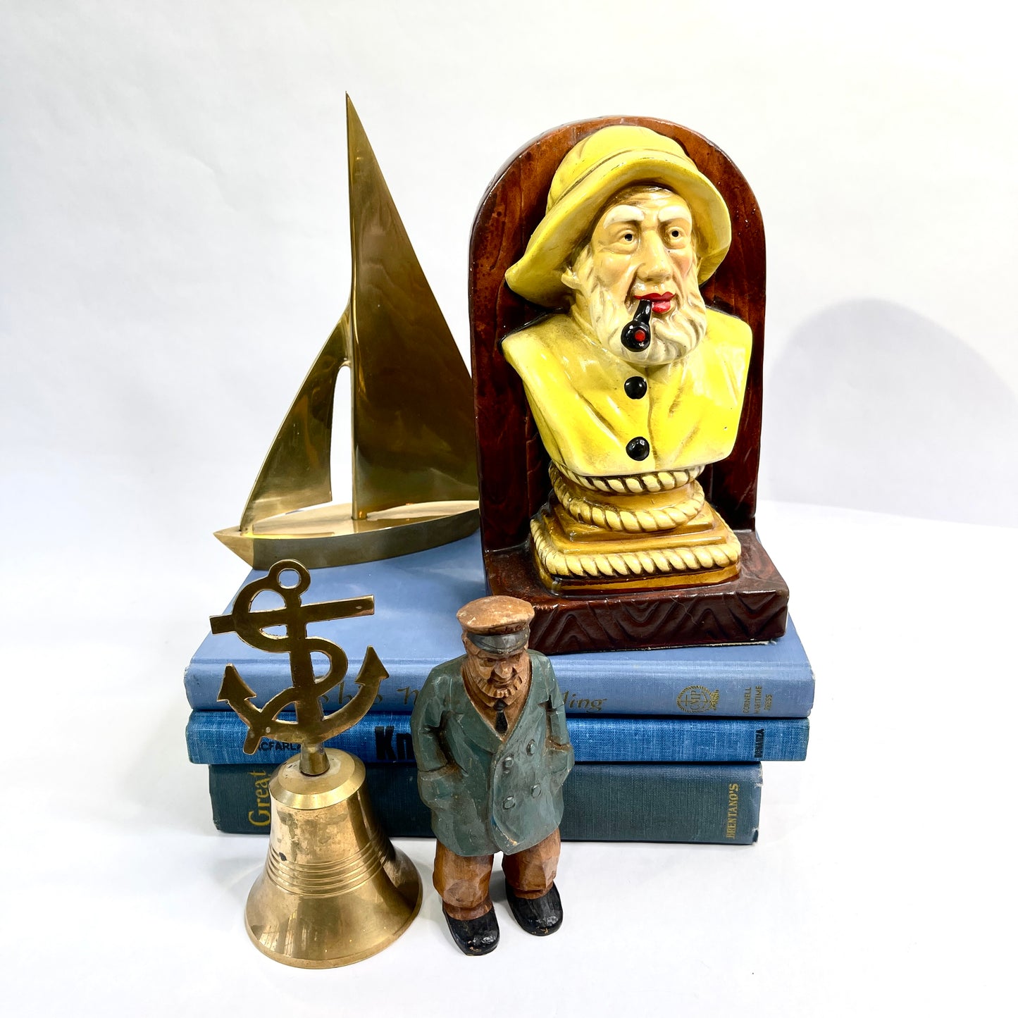 Vintage Sea Captain Bookends