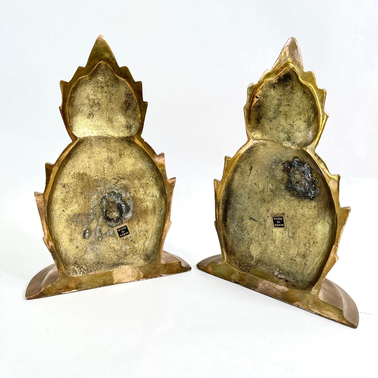 Vintage Brass Pineapple Bookends