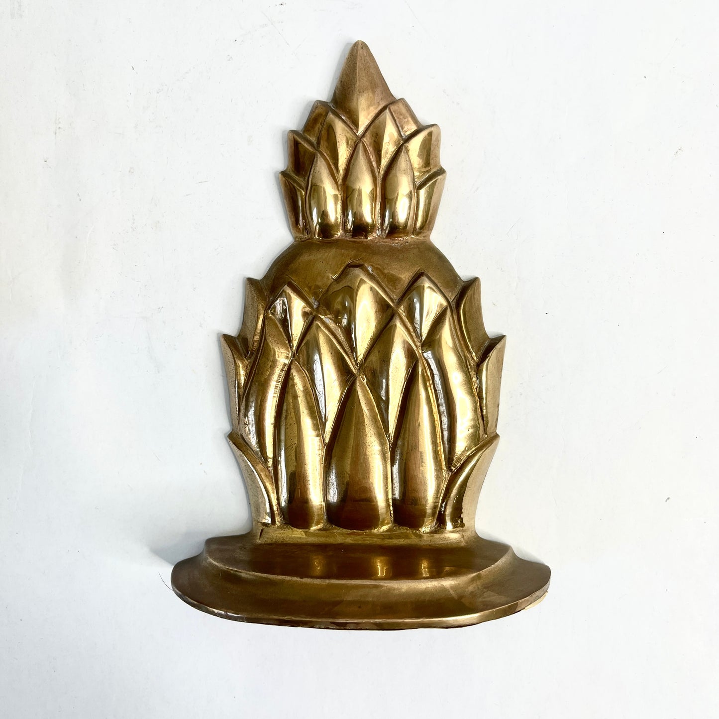 Vintage Brass Pineapple Bookends