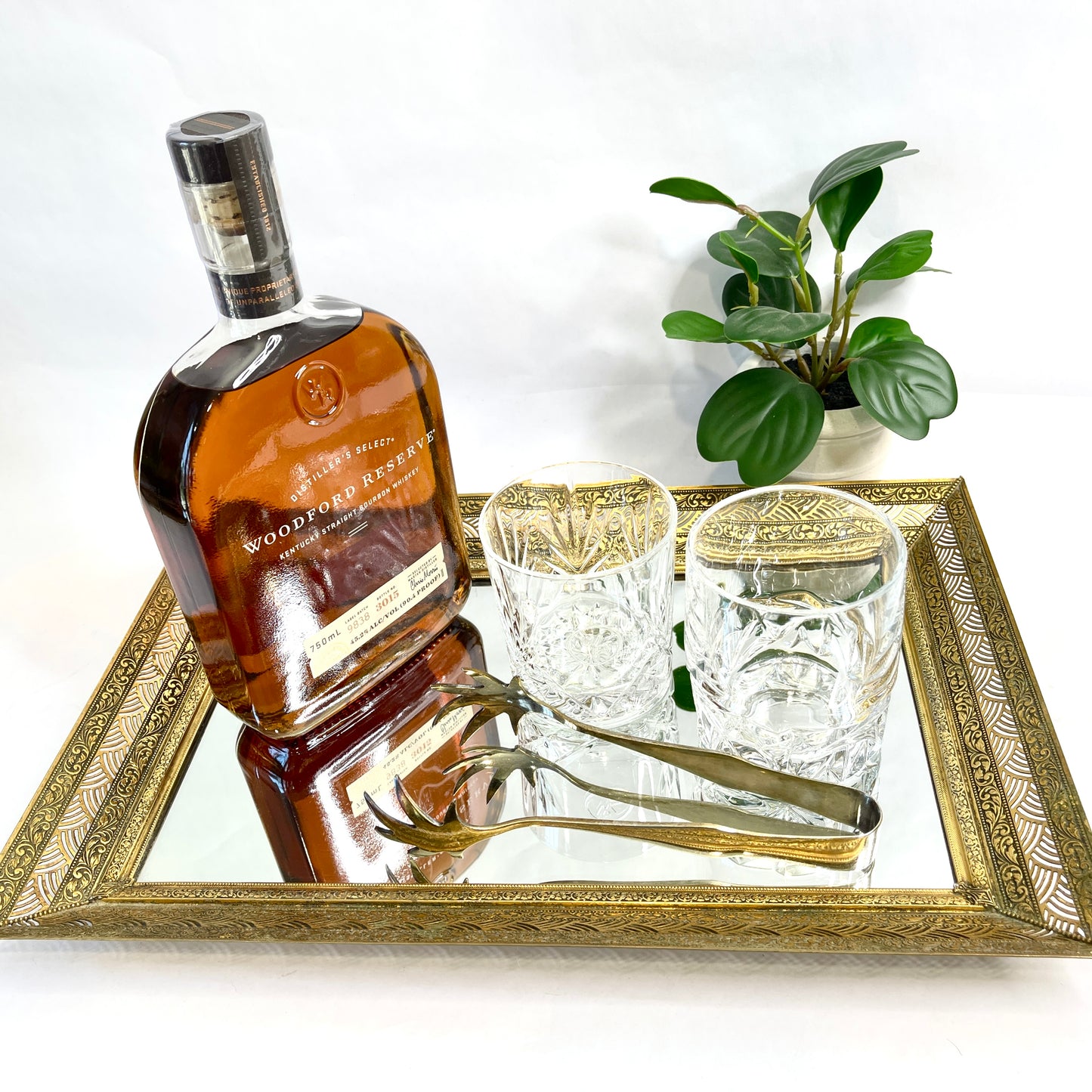 Vintage Mirrored Tray