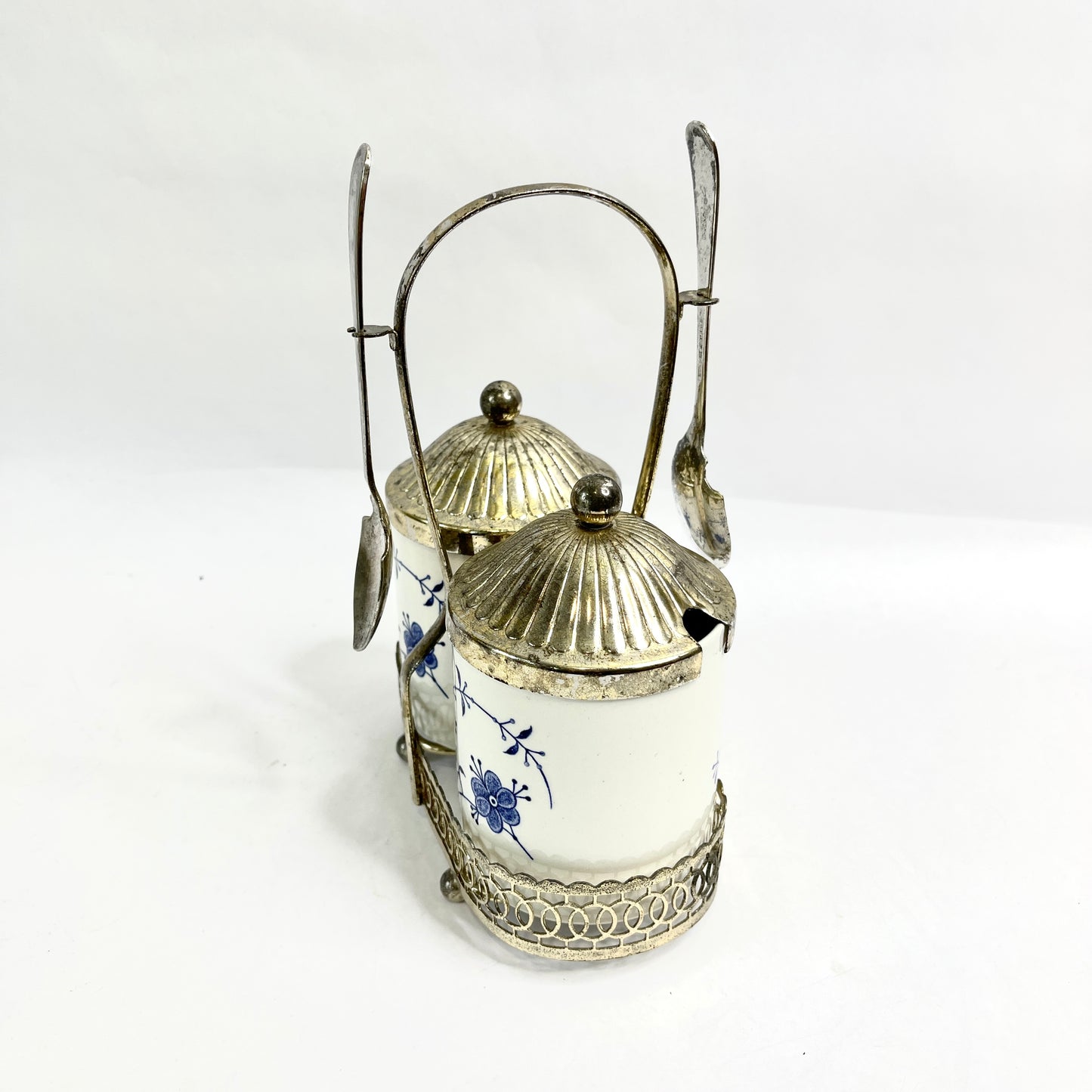 Vintage Blue & White Serving Set