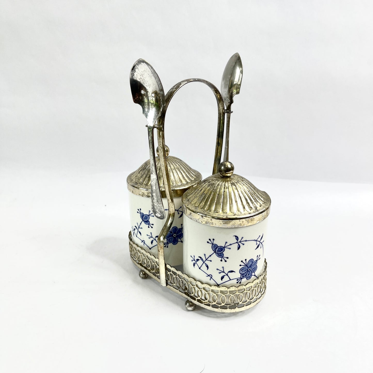 Vintage Blue & White Serving Set