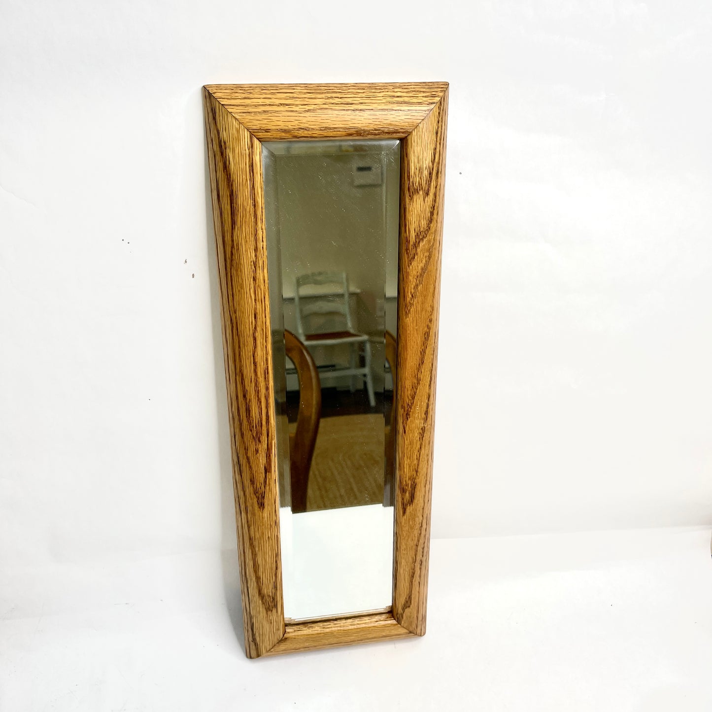 Oak Framed Thin Mirror