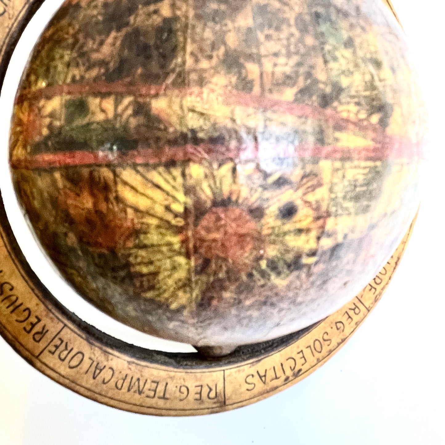 Vintage Wood Globe