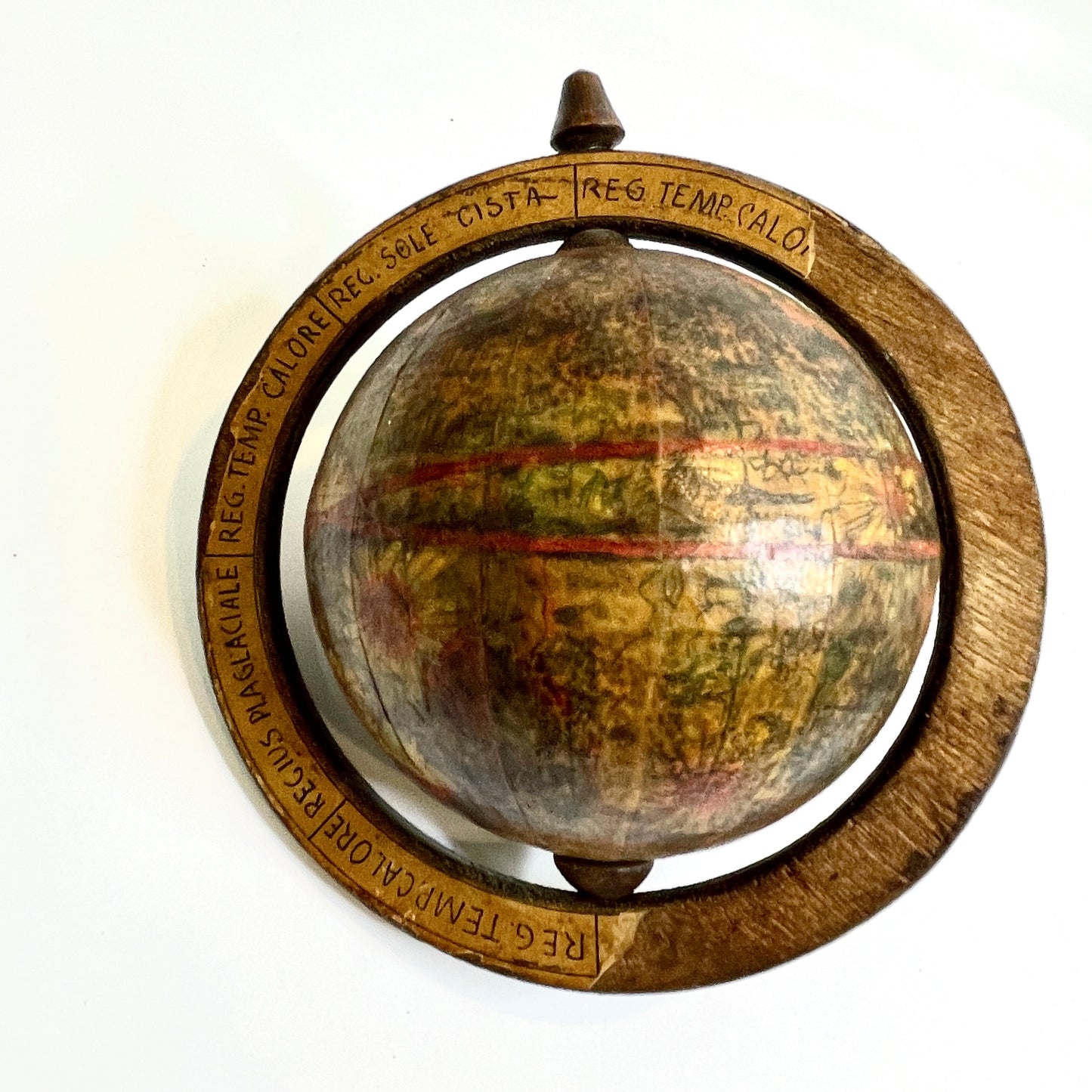Vintage Wood Globe