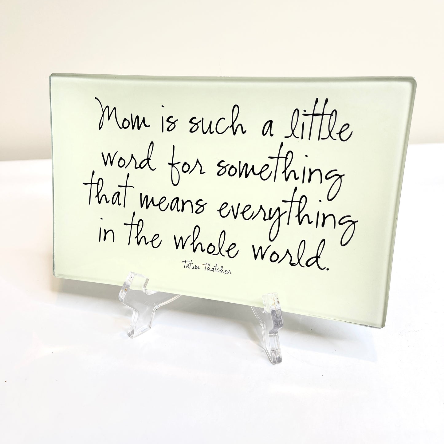 Glass Tray for Mom
