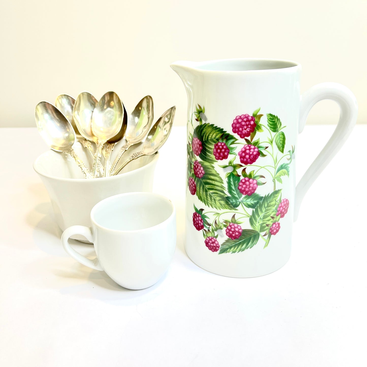 Vintage White Pitcher - Made in France