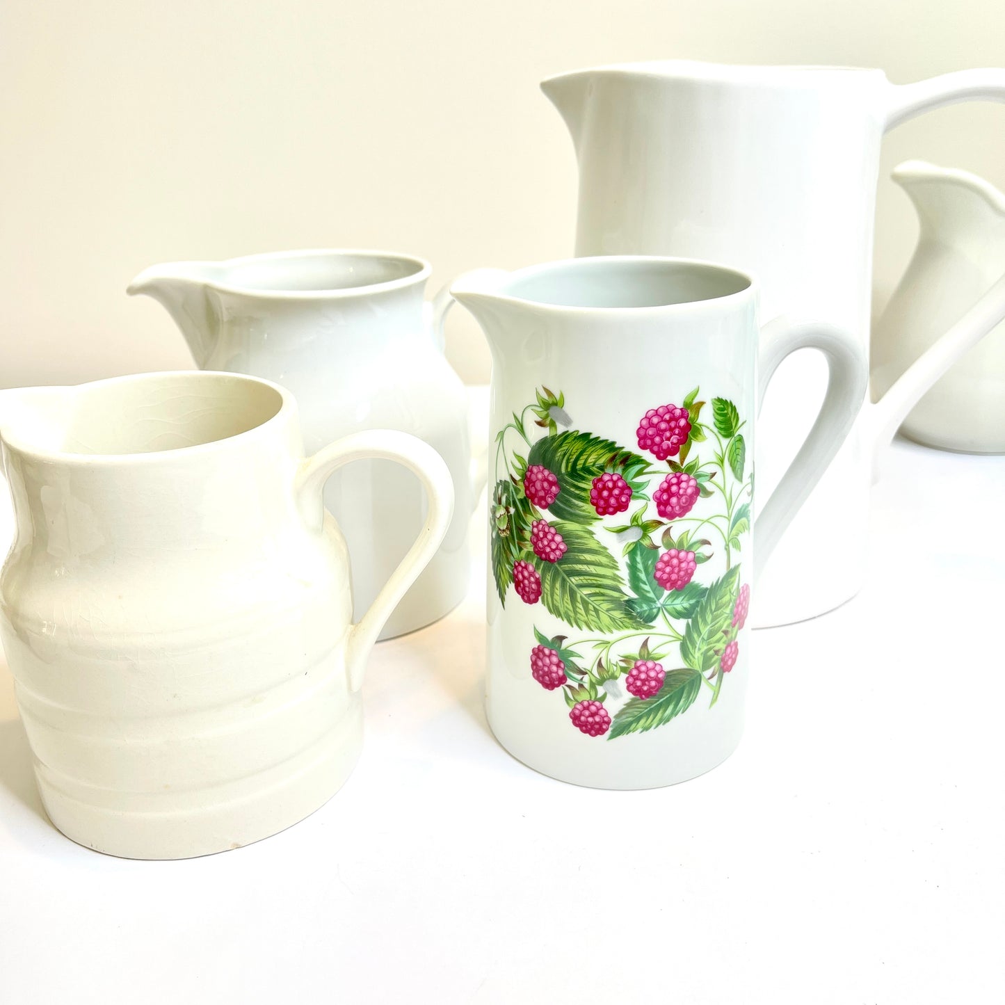Vintage White Pitcher - Made in France