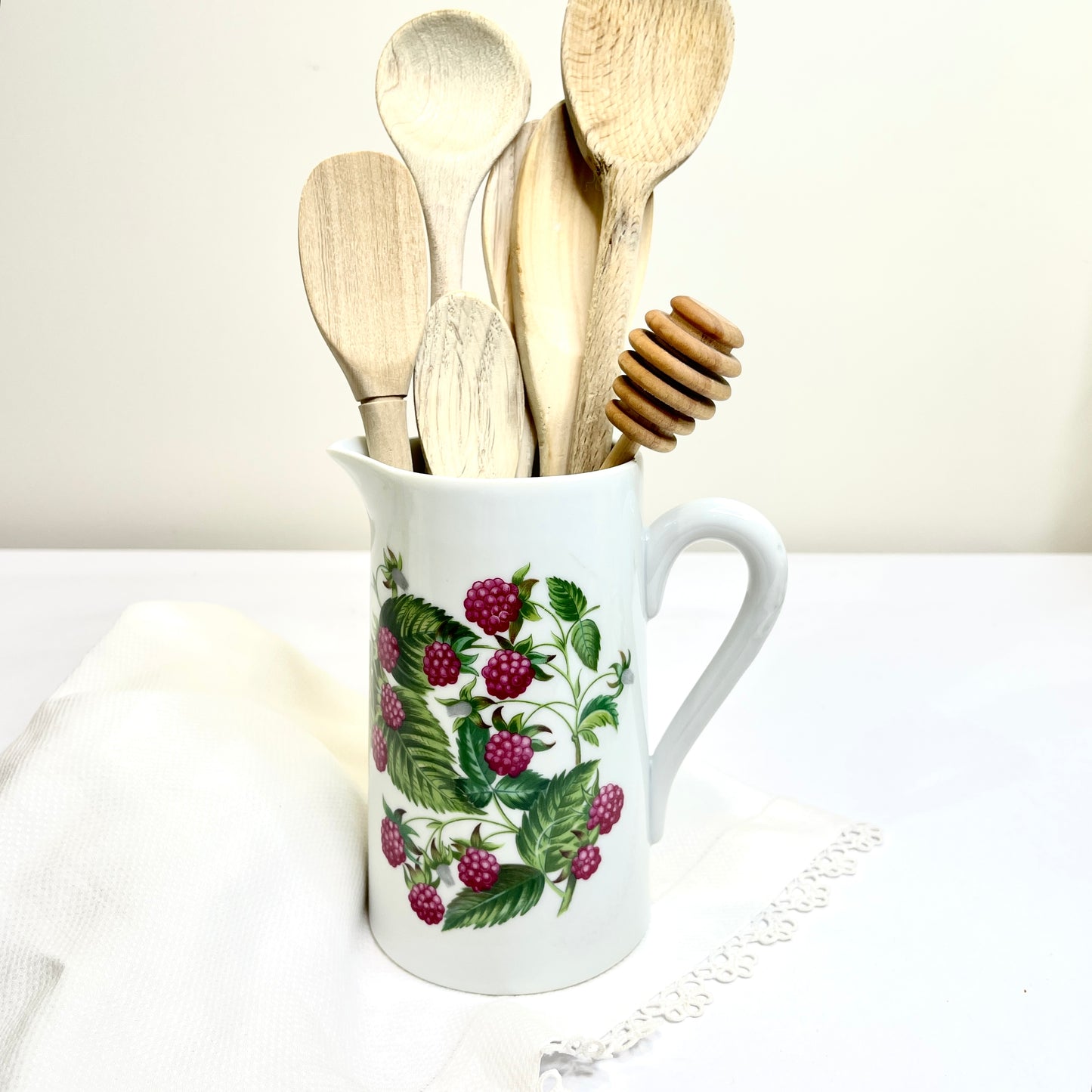 Vintage White Pitcher - Made in France
