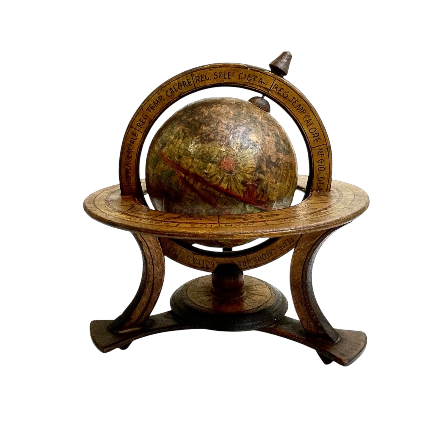 Vintage Wood Globe