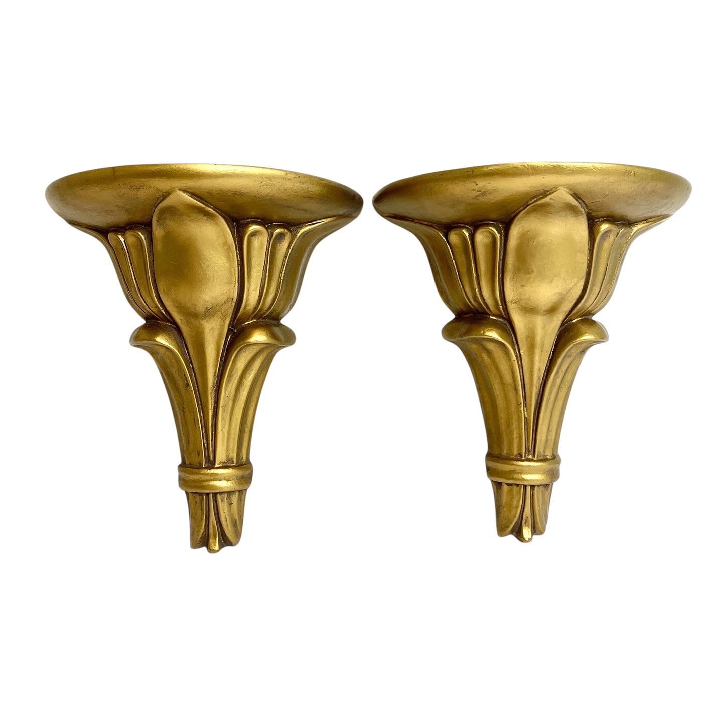 Gold Half Round Shelves