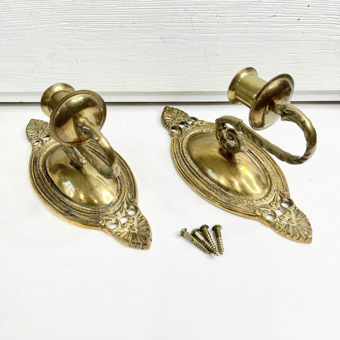 Brass Oval Wall Sconces