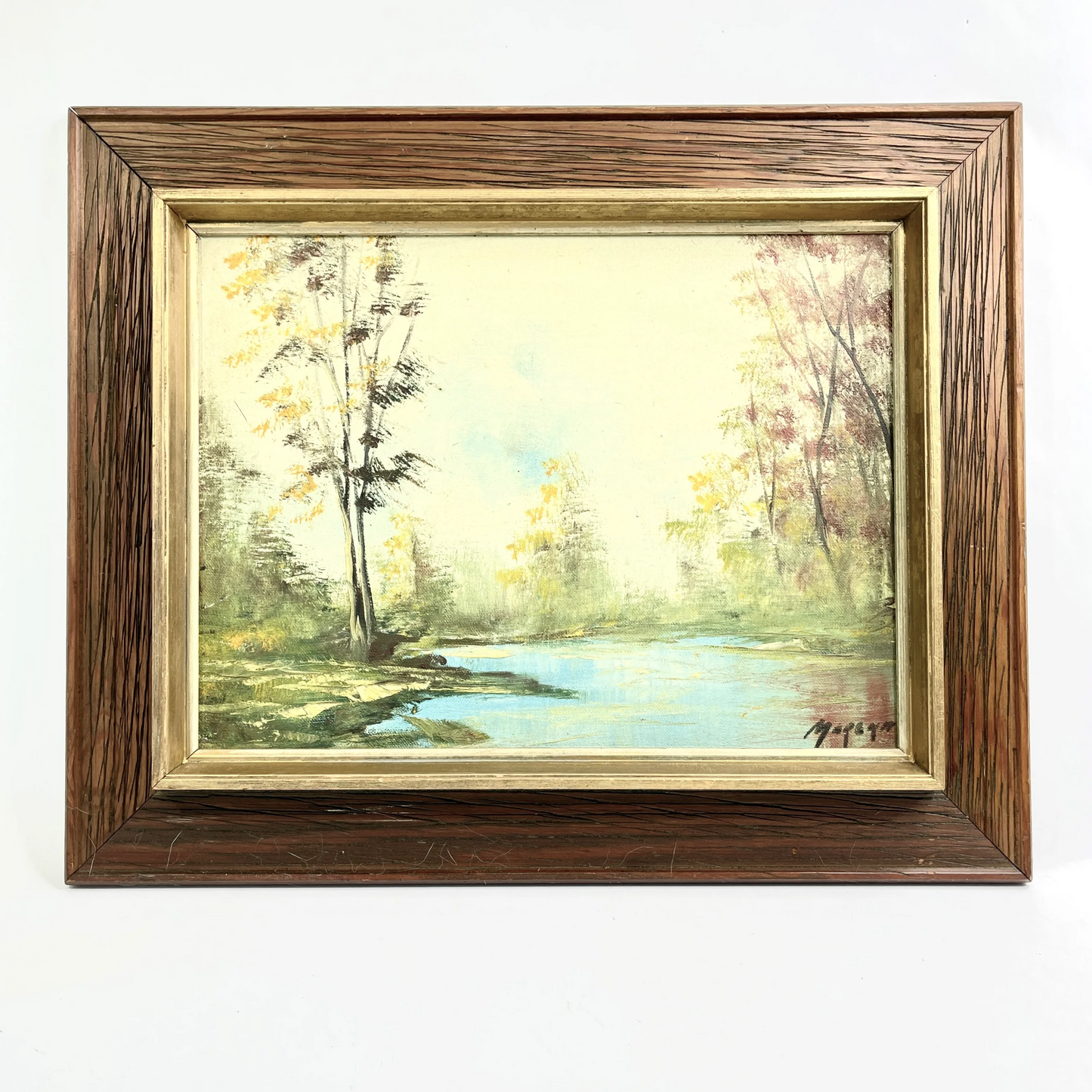 Vintage Landscape Oil Painting