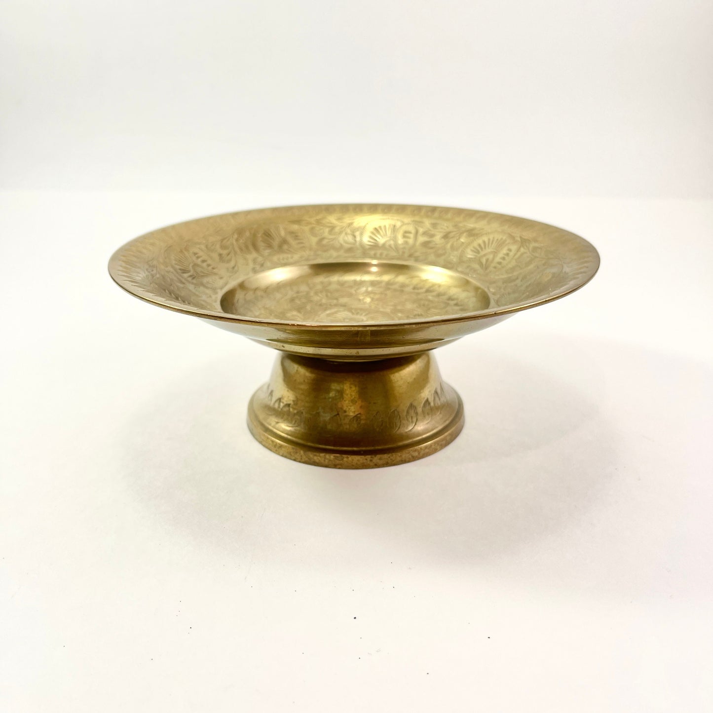 Vintage Brass Small Footed Bowl or Compote for Brass Collection
