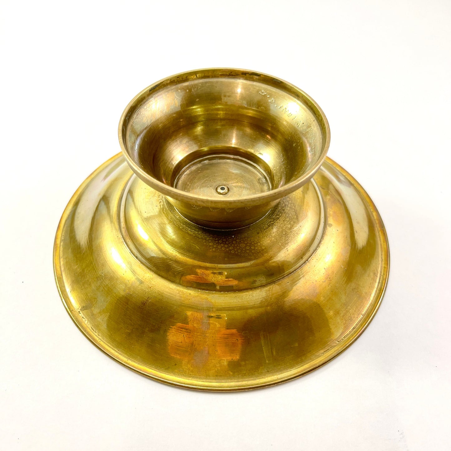 Vintage Brass Small Footed Bowl or Compote for Brass Collection