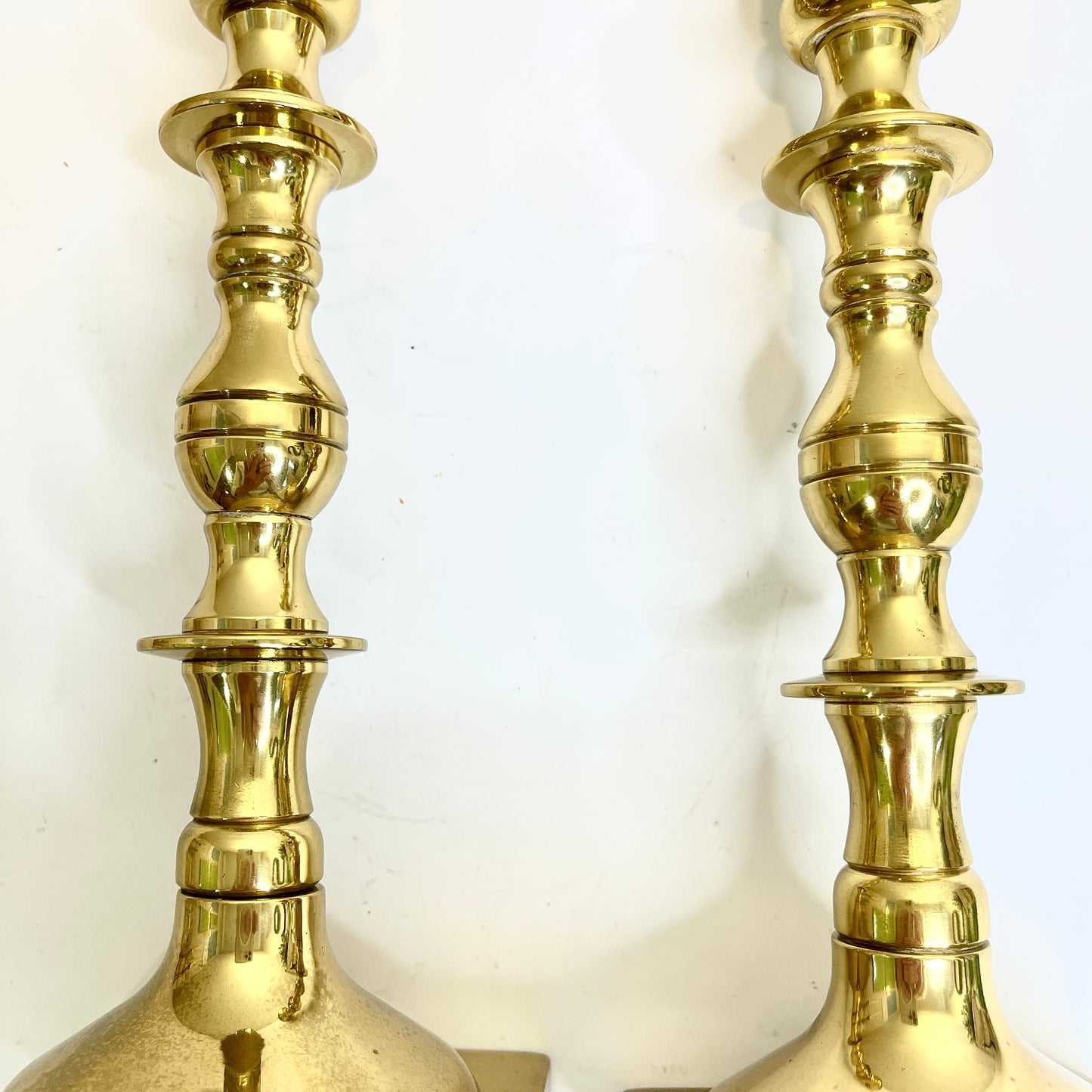 Vintage Brass Traditional Candlesticks
