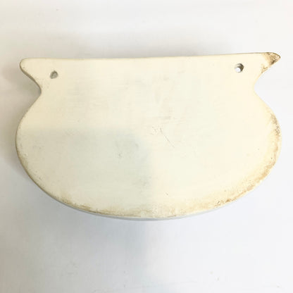 White Ruffled Wall Pocket
