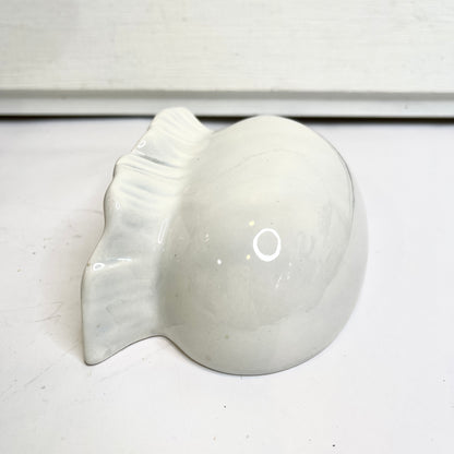 White Ruffled Wall Pocket