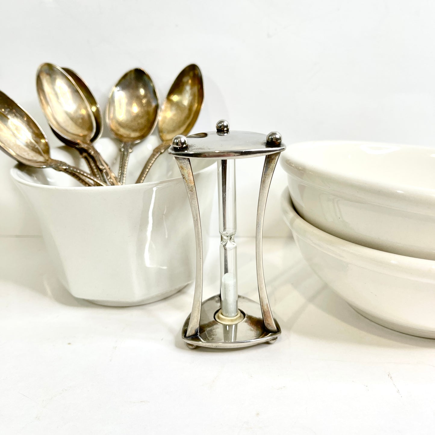 Vintage Silver Egg Timer