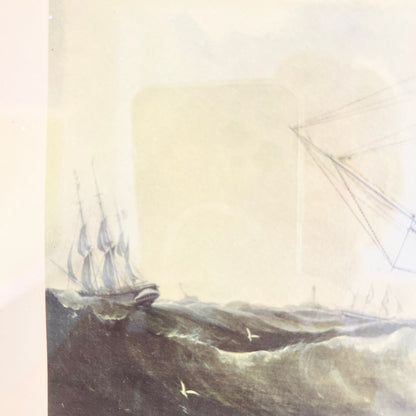 Vintage Sailing Ship Lithograph