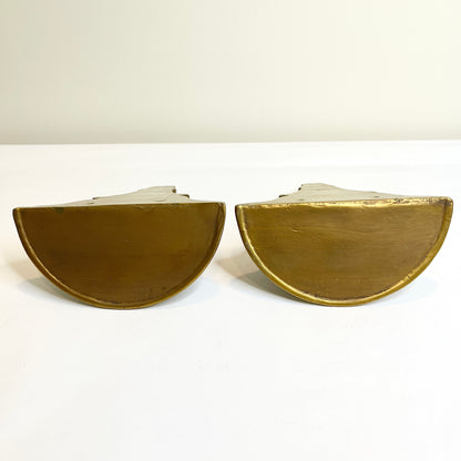 Gold Half Round Shelves