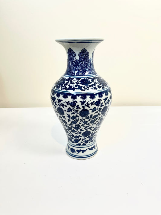 Vintage Vase, Blue and White