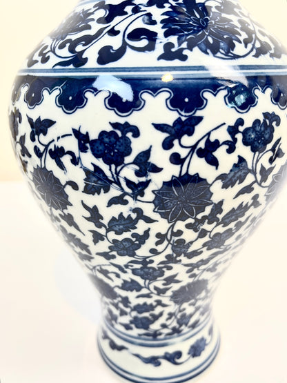 Vintage Vase, Blue and White