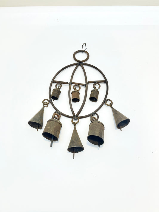 Vintage Wrought Iron Hanging Bells