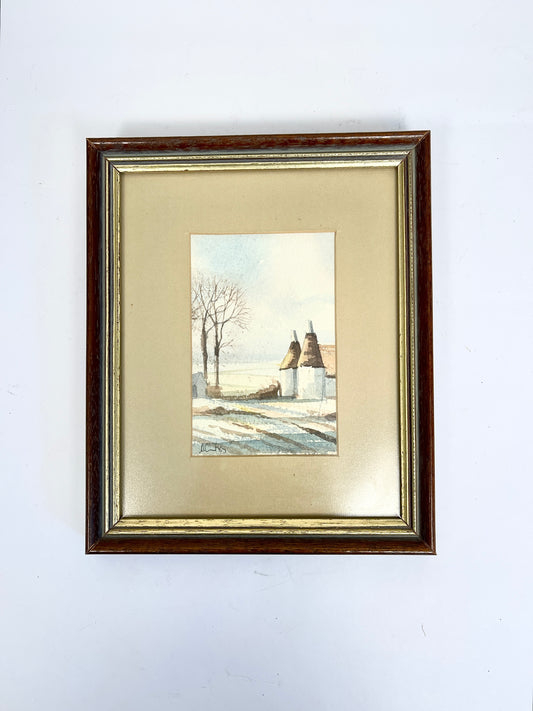 Original Signed and Framed Watercolor