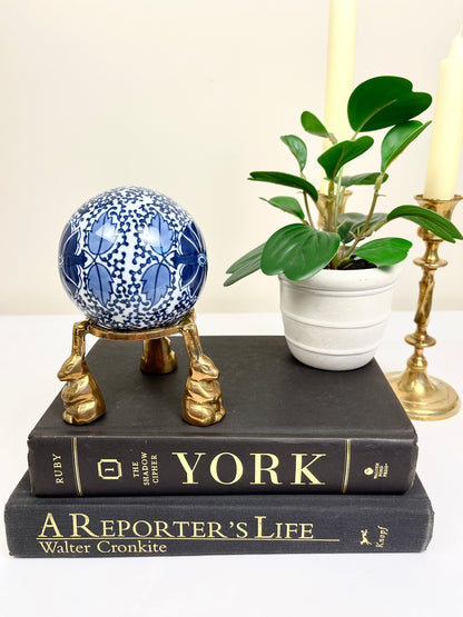 Vintage Ball on Brass Stand
