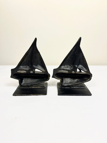 Vintage Sailboat Bookends