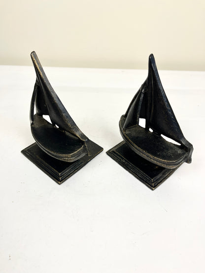 Vintage Sailboat Bookends