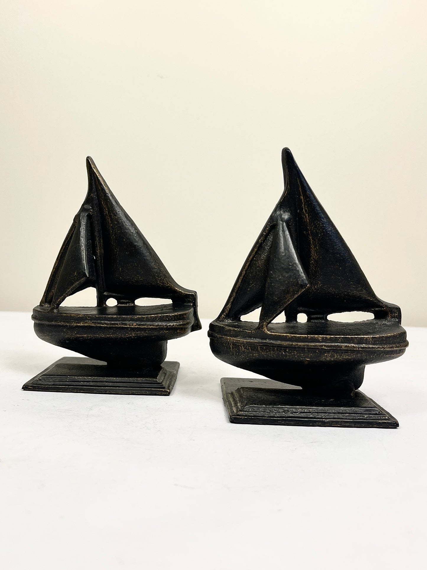 Vintage Sailboat Bookends