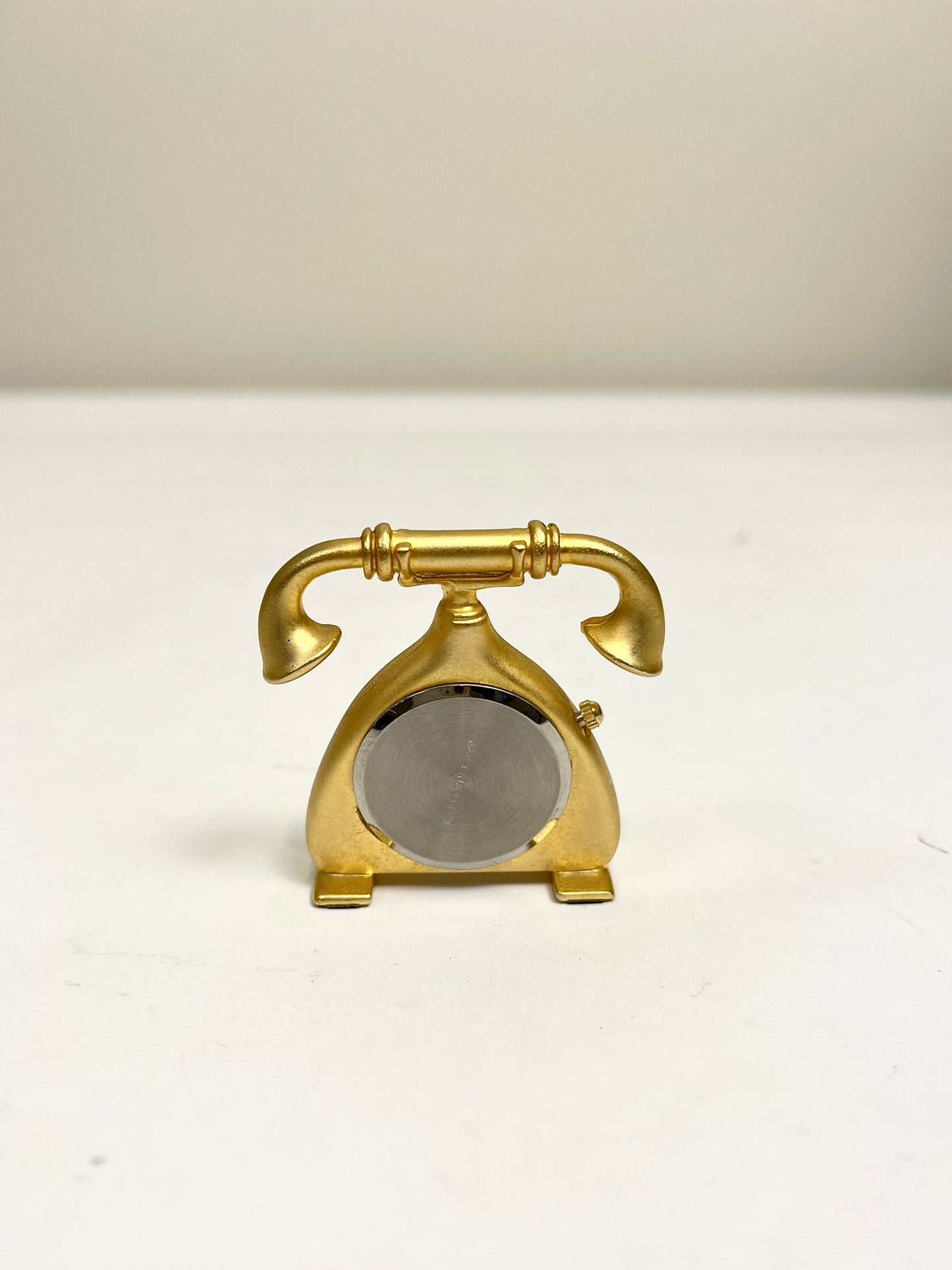Brass Miniature Telephone Clock