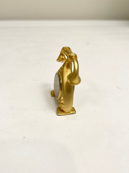 Brass Miniature Telephone Clock