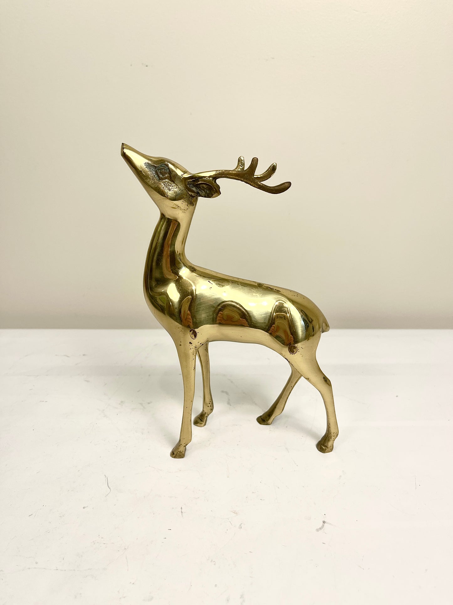 Vintage Brass Reindeer