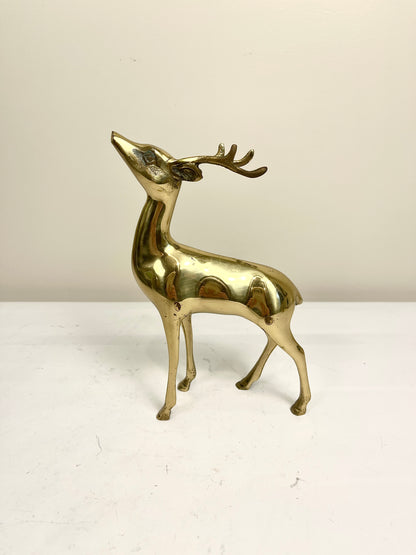 Vintage Brass Reindeer