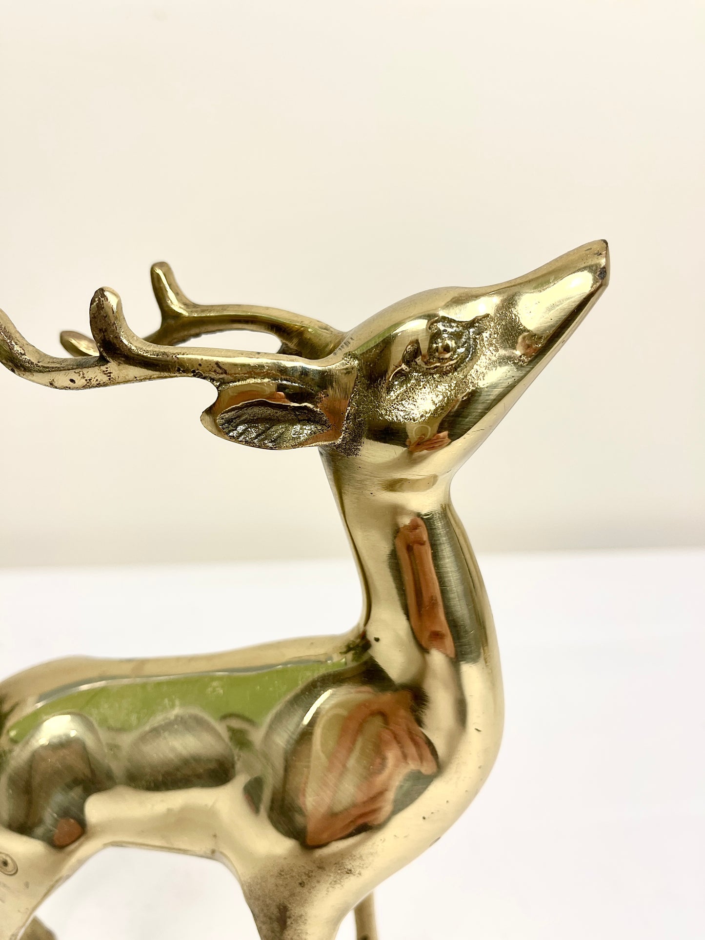 Vintage Brass Reindeer