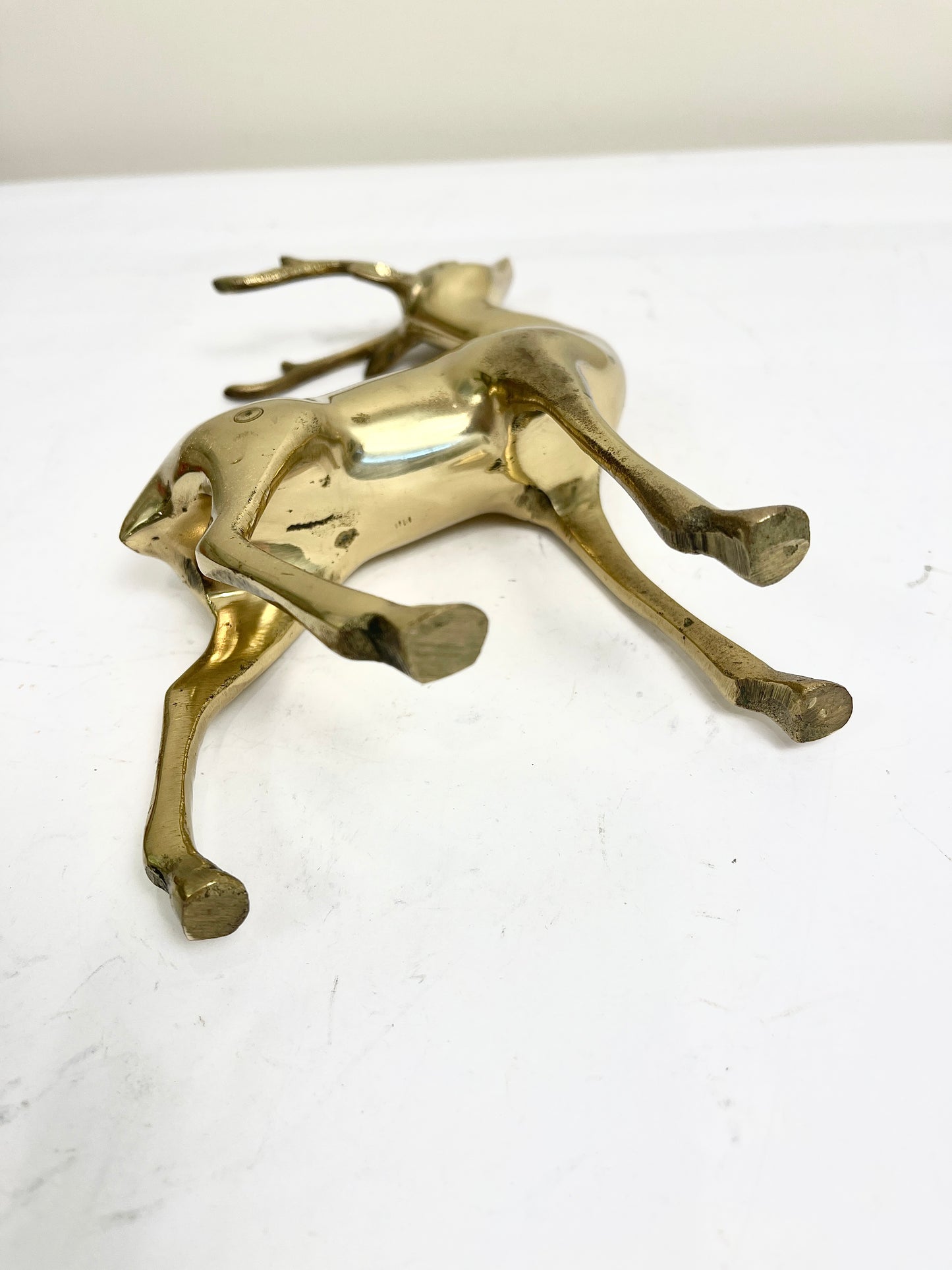 Vintage Brass Reindeer