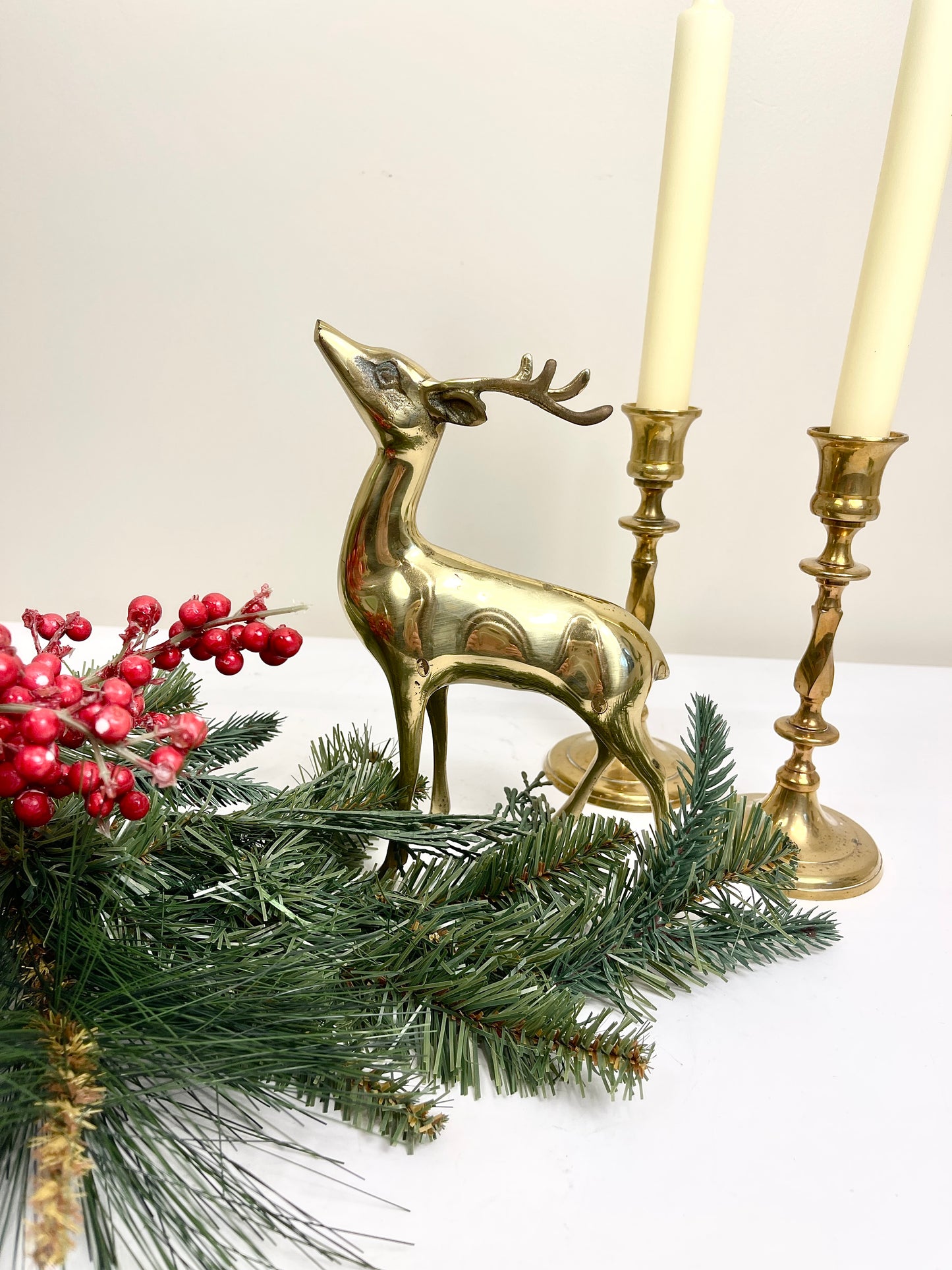 Vintage Brass Reindeer