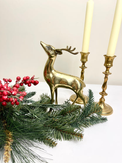 Vintage Brass Reindeer