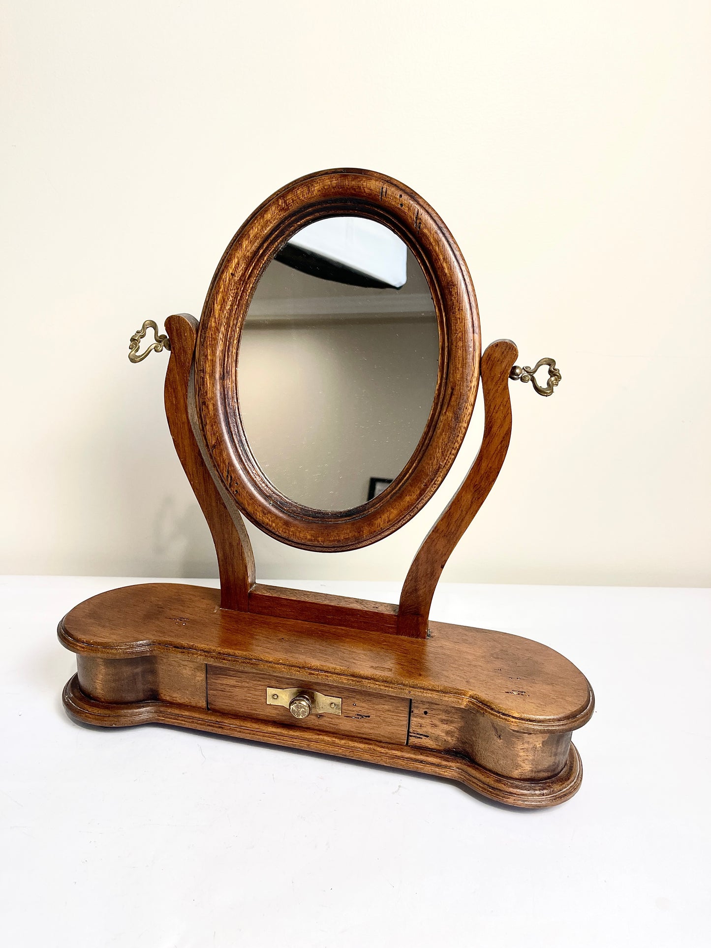 Vintage Tilt Mirror on Stand
