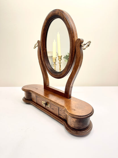 Vintage Tilt Mirror on Stand