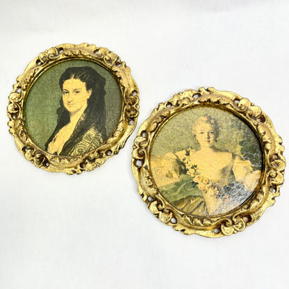 Vintage Florentine Art - Price is for the Pair