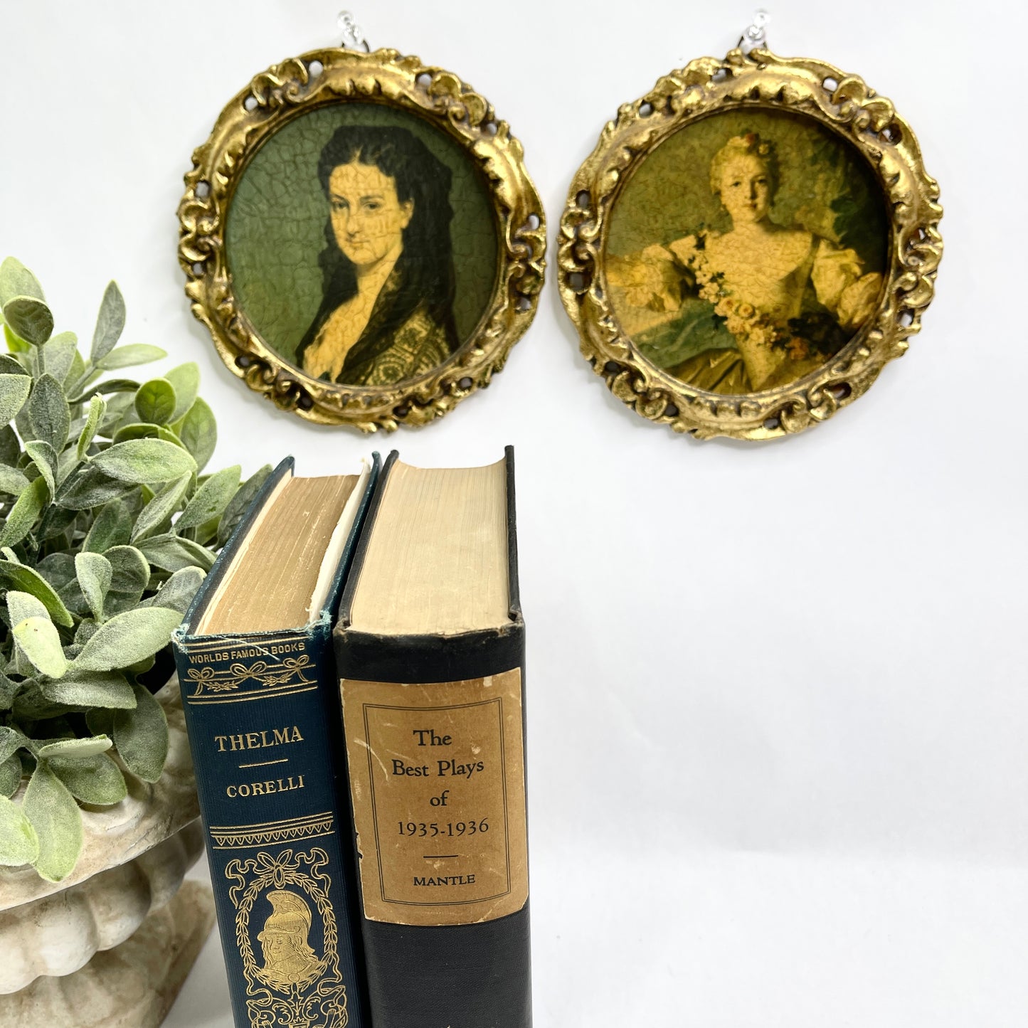 Vintage Florentine Art - Price is for the Pair
