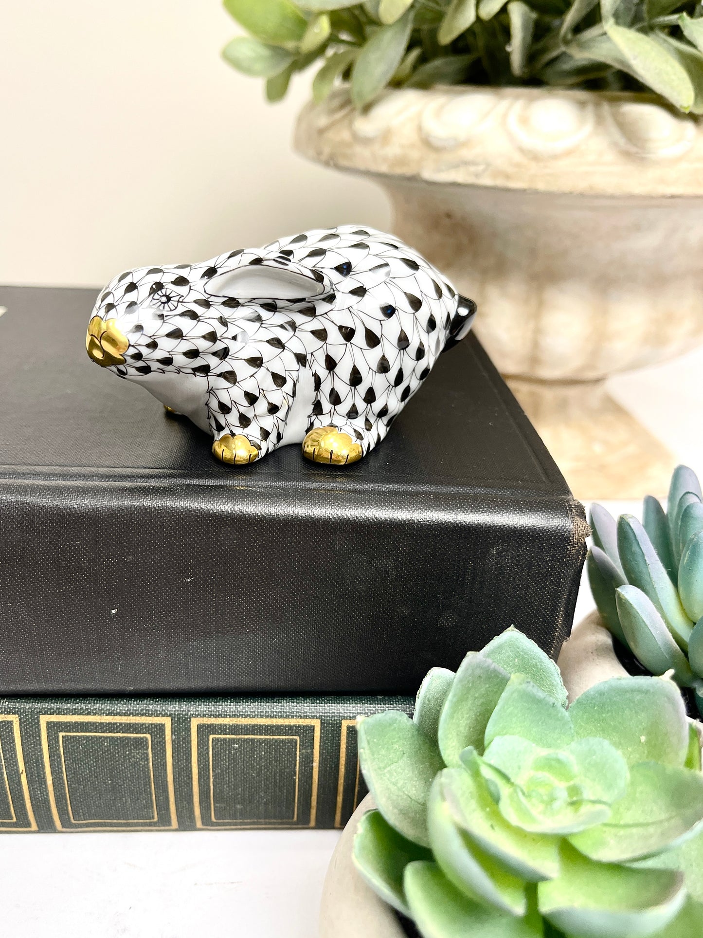 Herend Crouching Bunny