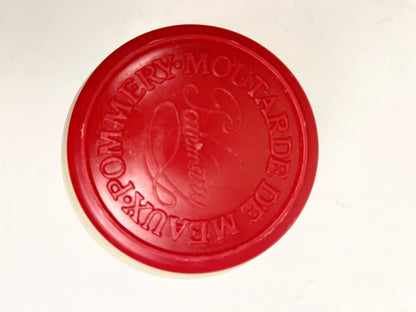 French Stoneware Mustard Crock: Vintage LAB Lagny