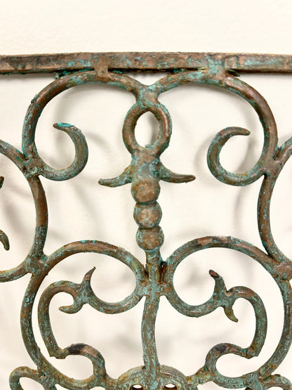 Verdigris Candleholder Pair
