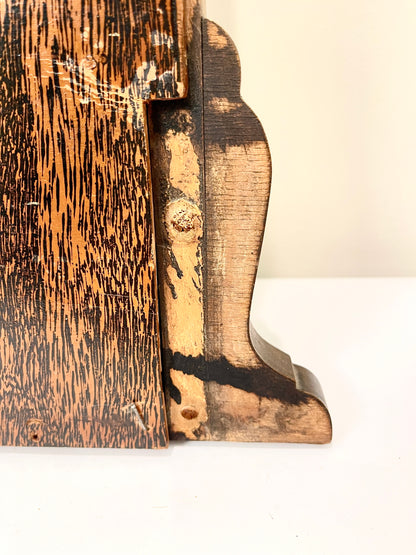 Vintage Gold Wood Mirror: Arch Top