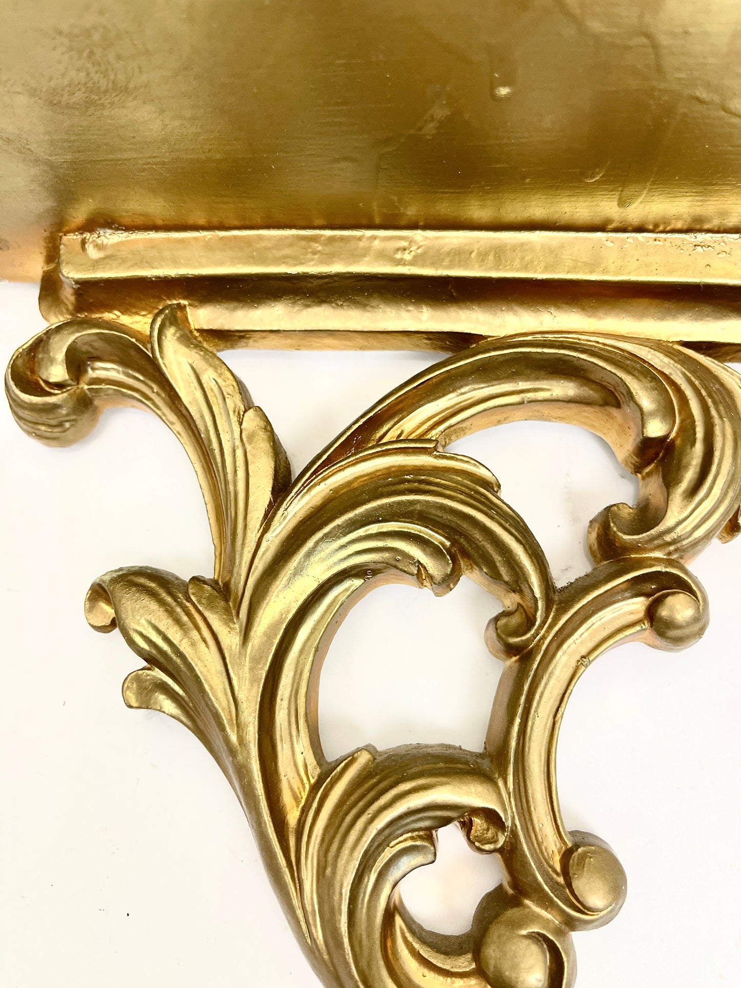 Gold Demilune Shelves